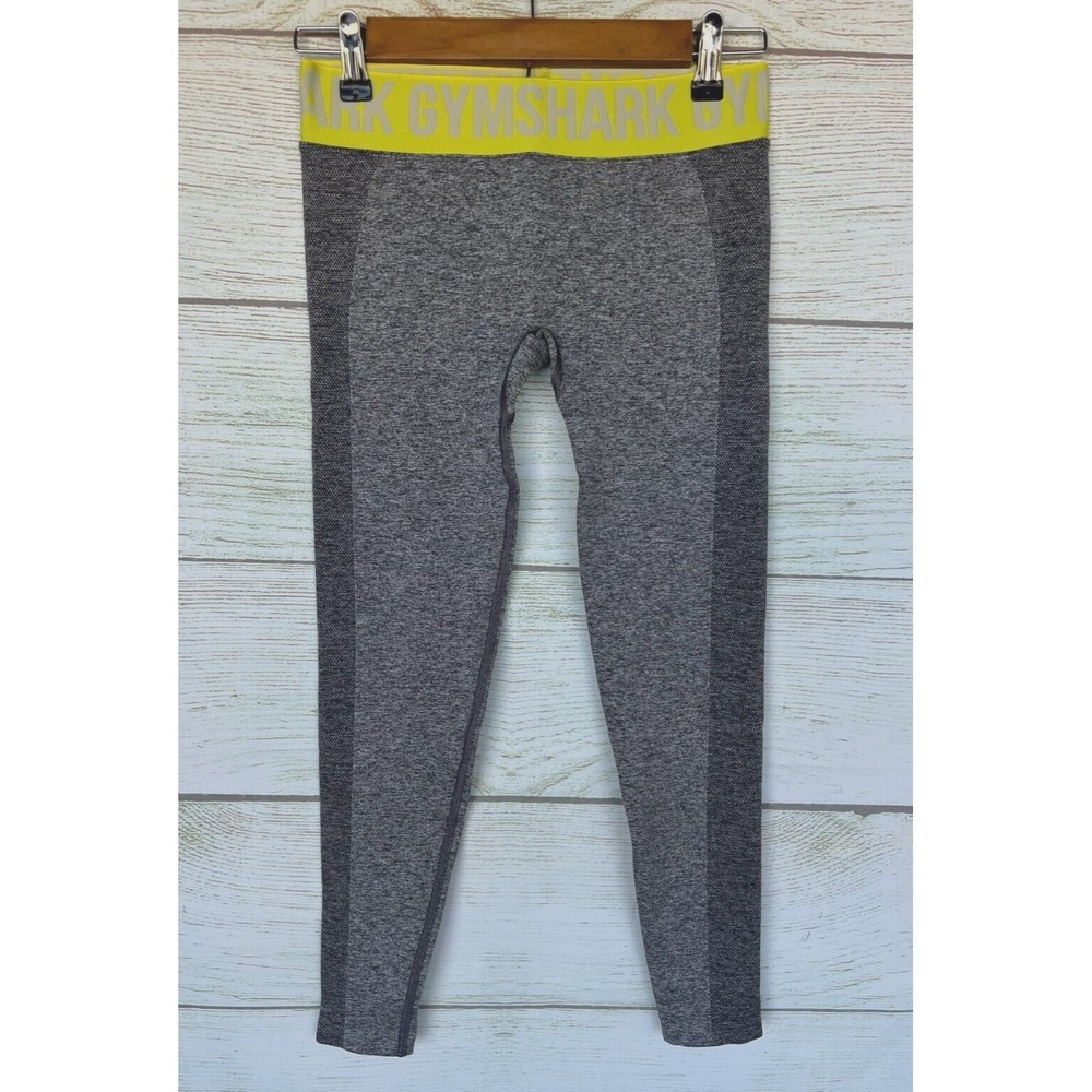 Gym Shark Pants Womens Size Small Heather Grey Performance Legging Pants New